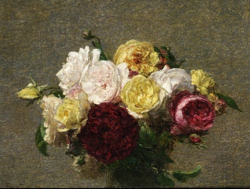 Henri Fantin-Latour Bouquet of Roses I
